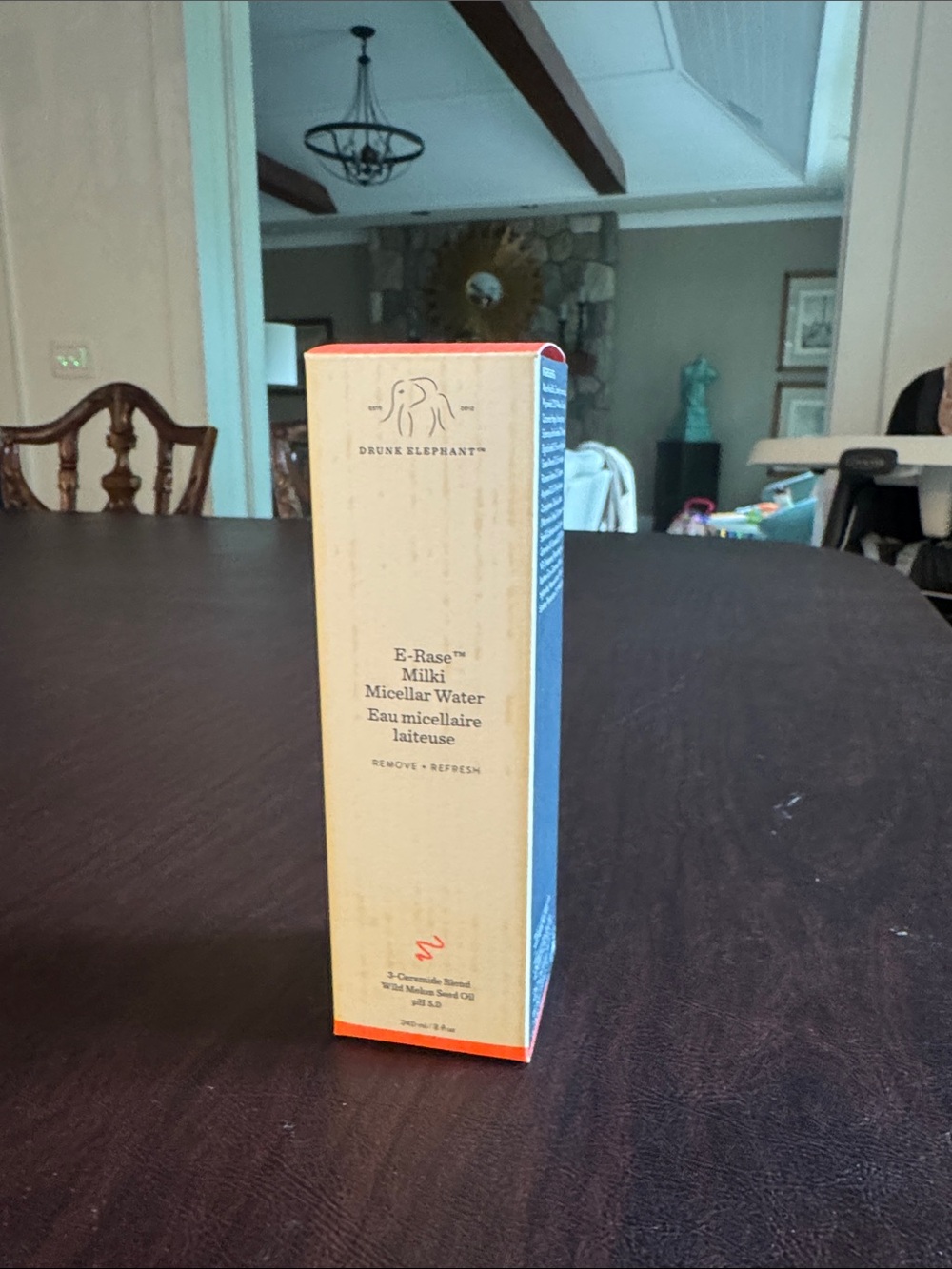 Drunk Elephant Milki Micellar Water in Beige and Blue Box